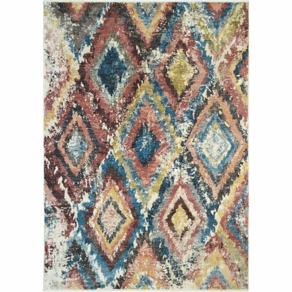 Sleep Ez 2 ft. 1 in. x 7 ft. 5 in. Oxford Hurley Area Rug, Multi Color SL1836406